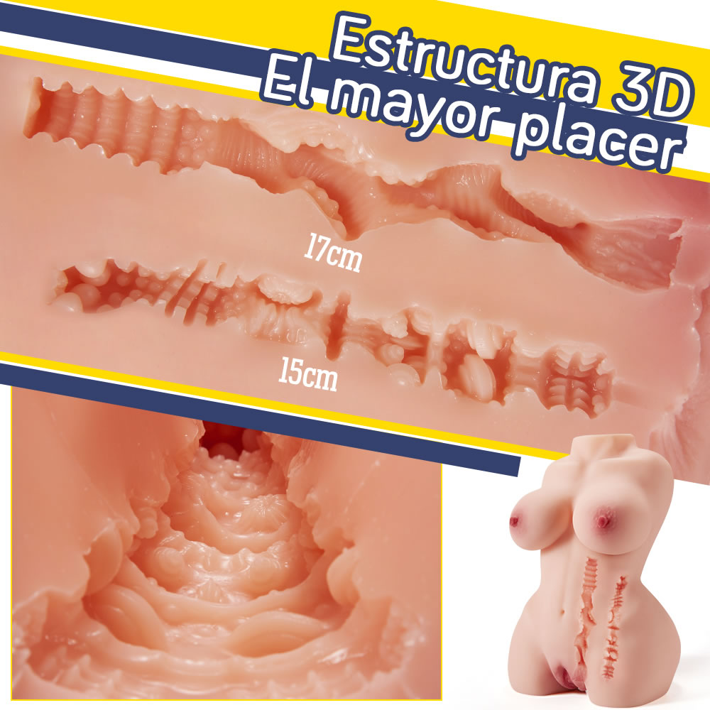5.5KG Realista 3D Vagina Pechos y Ano