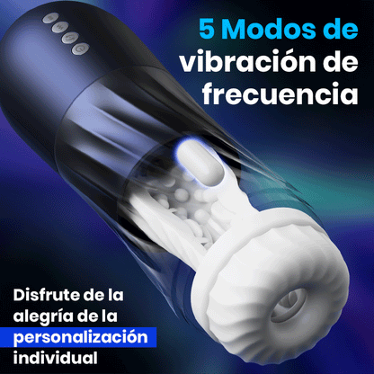 【Envío gratis】Taza de avión cohete, rotación de 3 frecuencias, vibración de 5 frecuencias + telescópica, calentada