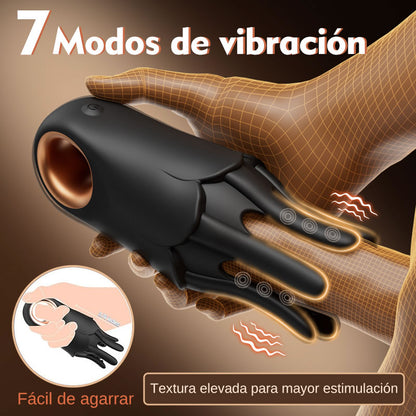 EnduroOcto – Vibrador de pene con 7 modos de vibración, masturbador y dispositivo de entrenamiento para hombres