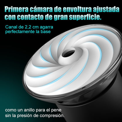 Bliss - Masturbador Eléctrico 9 Modos de Succión & Vibración Potente Funda Ancha 2,8x