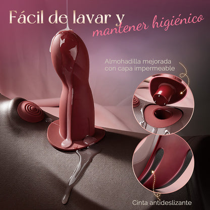 Máquina Sexual VVD Rider Air con Pistón, Doble Vibración y Accesorios | Manos Libres