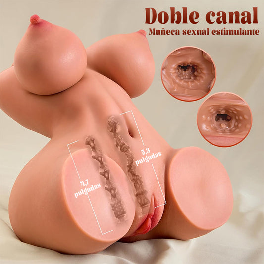 Daniela - Torso sexual latino realista con glúteos – Diseño de pecho y caderas de látex suave Valentina Morena