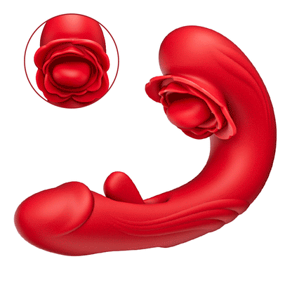 Papaver rhoeas—— Vibrador de punto G tres en uno con rotación de 10 frecuencias + vibración + palmadas