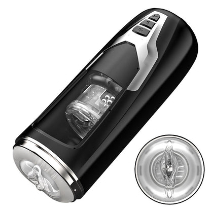 Black Knight Masturbadores Telescópicos Automáticos + Motor Extremo Rotativo