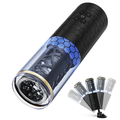 Copo masturbador elétrico giratório 6 frequências 3 velocidades DAOKE