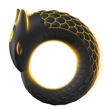 Dragon Thunder – Anillo para pene con 10 vibraciones, juguete de silicona de larga duración