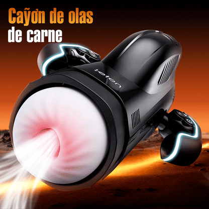 LETEN 10 Taza Masturbadora Calefactora de Succión de Empuje