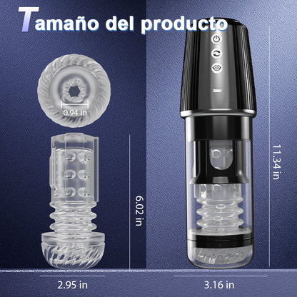 5 Rotatorio 5 Chupar 7 Vibrar Masturbación y Entrenamiento 2 EN 1