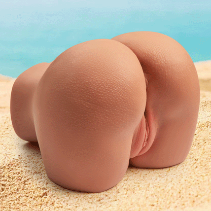 【QUENTE】 Jessi Masturbador 3D Realista Vagina e Ânus Estrutura Marrom 2,1KG YAYOU