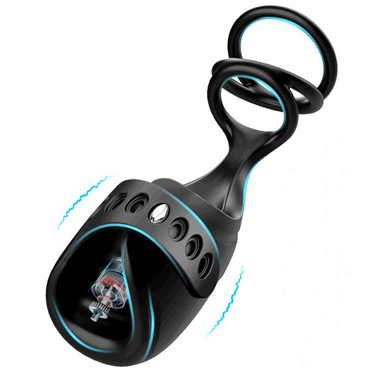 Copa de Masturbación 3 en 1 Glans Trainer con anillo para el pene