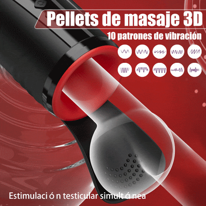 Cavallerist-10 Vibración 5 Chupada Oral 3 Torsión Giro Glande Entrenamiento + Masturbación