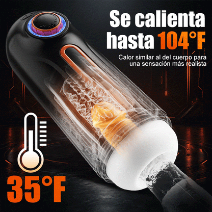 【Heatable】Alien 5 in 1 Masturbator 10 Vibrations 4 Sucks Thrust+Vibrate+Suck+Voice+Heat