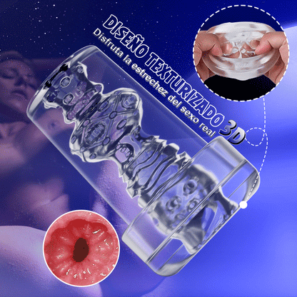 Motores Turbo 2 EN 1  Masturbador eléctrico y bomba para el pene 6 modos de succión  Textura negra mate YINGJUE