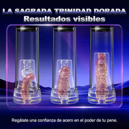 Motores Turbo 2 EN 1  Masturbador eléctrico y bomba para el pene 6 modos de succión  Textura negra mate YINGJUE