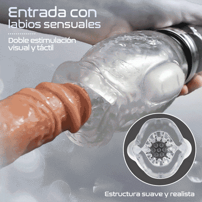 Amber - 7 Vibrador 5 empujones giratorios Mamadas Masturbador