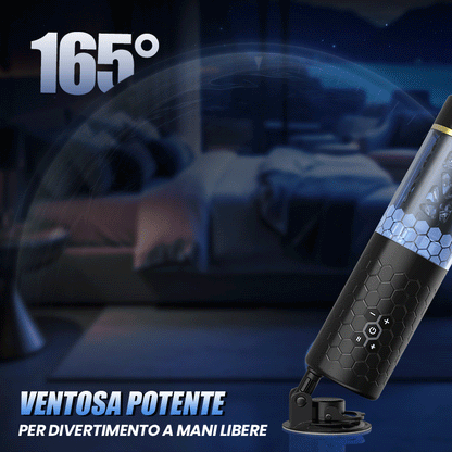 Copo masturbador elétrico giratório 6 frequências 3 velocidades DAOKE