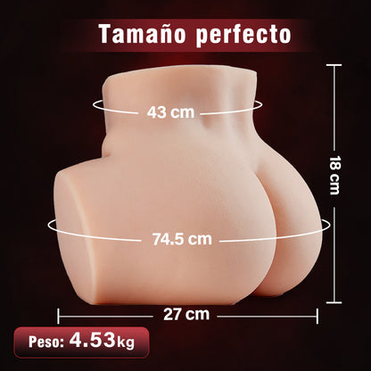 Nalgas sexys de instructora de fitness, color de piel asiático, 4,35 kg