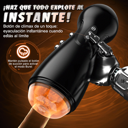 Evolution-8 Succionador 10 Vibrador One Touch Orgasmo Masturbador Digital al Vacío