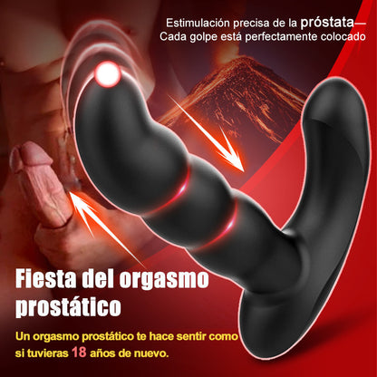 Maestro del Orgasmo - 5 Bulto, 10 Vibraciones, Tapón Anal Totalmente Impermeable