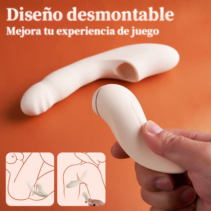 Vibradores SVAKOM 4 en 1 con control por aplicación, succión, calor y punto G, estimulador de succión desmontable