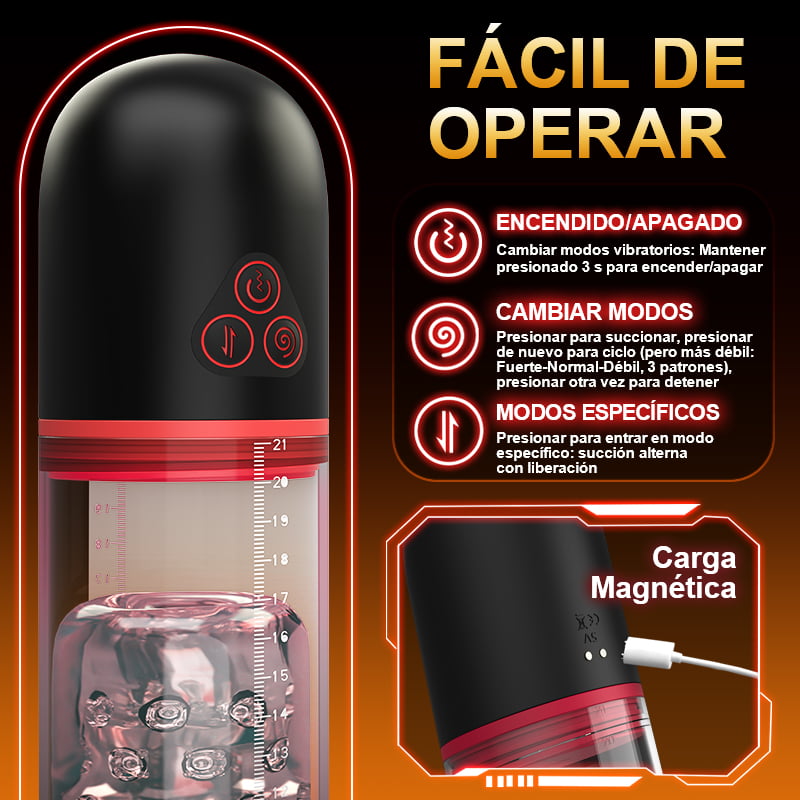 Automatic penis pump vibration 3 suction 9 vibration S-HANDE