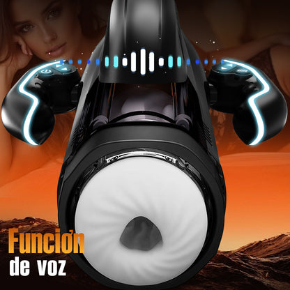 LETEN 10 Taza Masturbadora Calefactora de Succión de Empuje