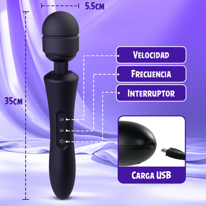 20 Frequency 8 High Frequency AV Stick med stort huvud