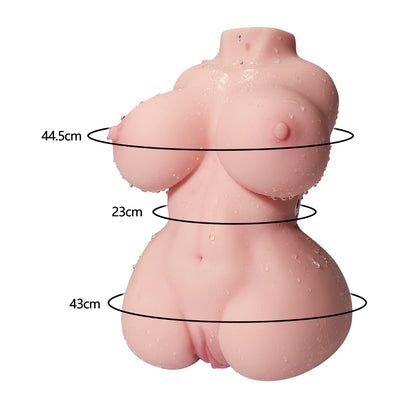 DONNA 3,5KG 10 Frecuencia Doble Vibración 3 en 1 Muñecas Sexuales Realísticas