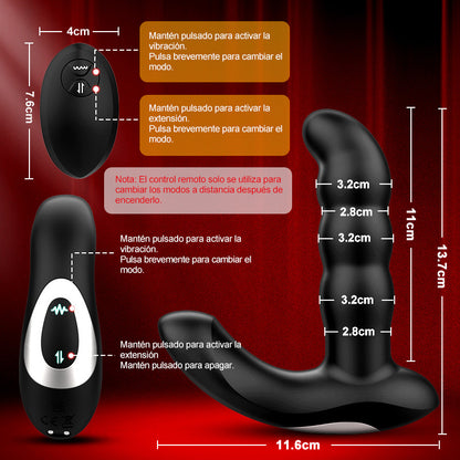 Maestro del Orgasmo - 5 Bulto, 10 Vibraciones, Tapón Anal Totalmente Impermeable