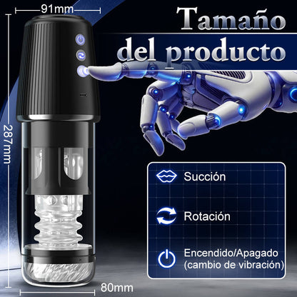 5 Rotatorio 5 Chupar 7 Vibrar Masturbación y Entrenamiento 2 EN 1
