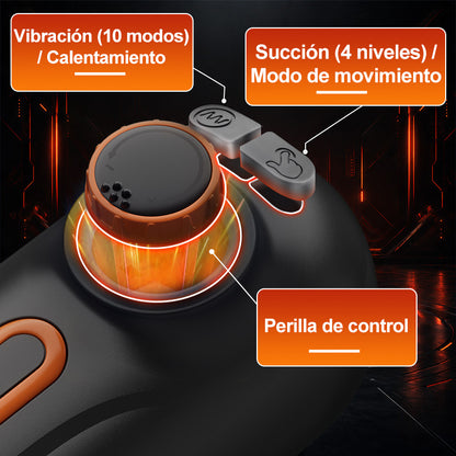【Heatable】Alien 5 in 1 Masturbator 10 Vibrations 4 Sucks Thrust+Vibrate+Suck+Voice+Heat