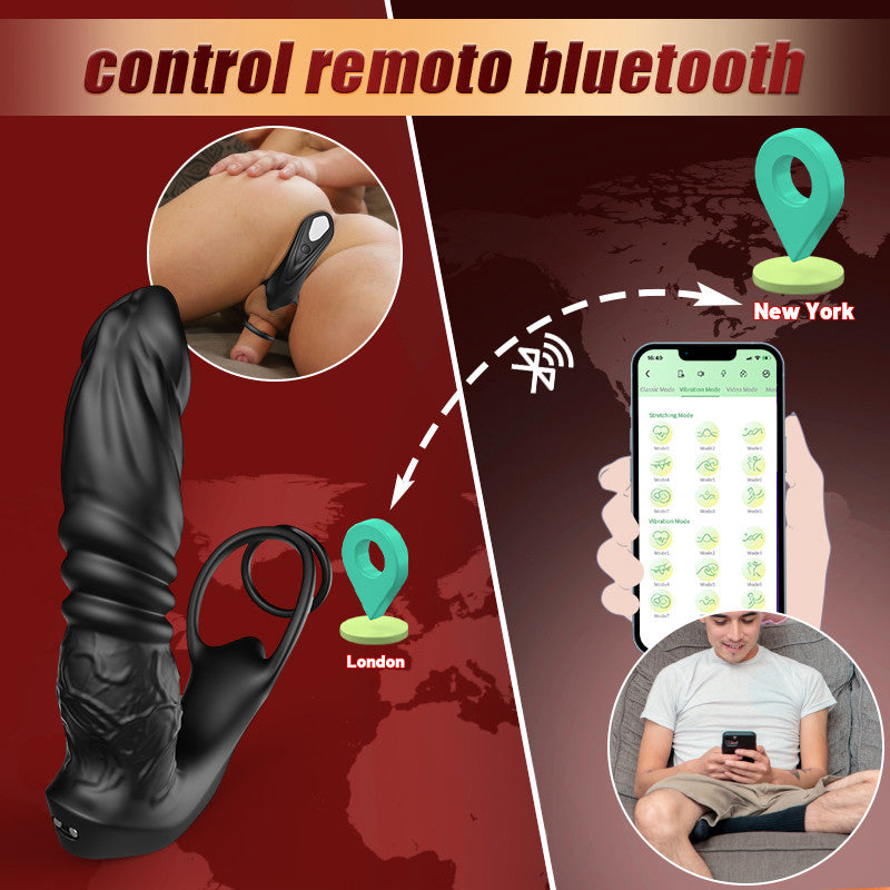 Kael - Juguete anal realista para la próstata con 9 modos de vibración y doble anillo para máximo placer
