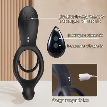 Maxwell 9 Vibrador de Pareja con Anillo Vibrador para el Perineo, Punto C y Punto G