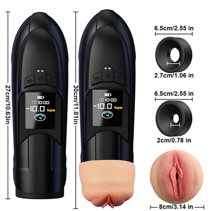 Ravish - Manga similar a la carne, succión de larga duración, guía clara, masturbador automático masculino