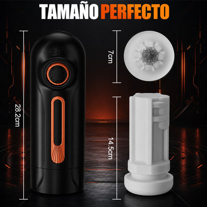 【Heatable】Alien 5 in 1 Masturbator 10 Vibrations 4 Sucks Thrust+Vibrate+Suck+Voice+Heat