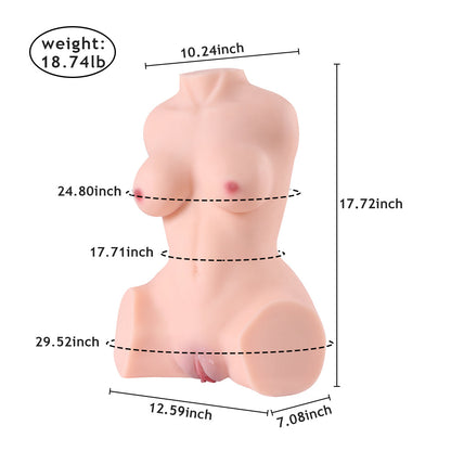 【Dilia】Muñeca Sexual Realista Rosa Con Pezones Rosados 10KG