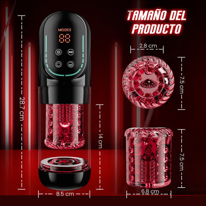 Cinder – Stroker de felación con empuje, rotación, succión, vibración y lamido