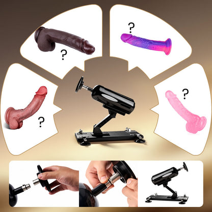Blaze - Potente máquina de placer dual con empuje automático manos libres