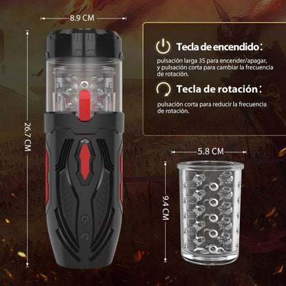 【NEW】Armor 7 empuje rotación visible copa de masturbación